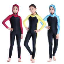 Clásico por encargo Niños traje de baño musulmán estilo largo trajes de baño lindos para trajes de baño de la muchacha
